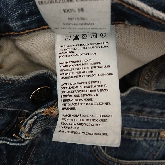 Harley Davidson Jeans Mens 34X30 Boot Cut Blue Denim 100% Cotton - Picture 10 of 10